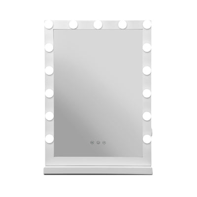 Dealsmate  Makeup Mirror Hollywood with Light Frame Vanity Dimmable Wall 15 LED