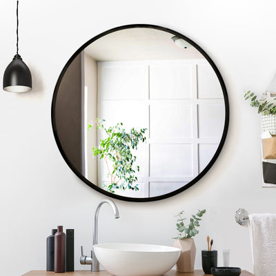Dealsmate  80cm Wall Mirror Bathroom Round Makeup Mirror