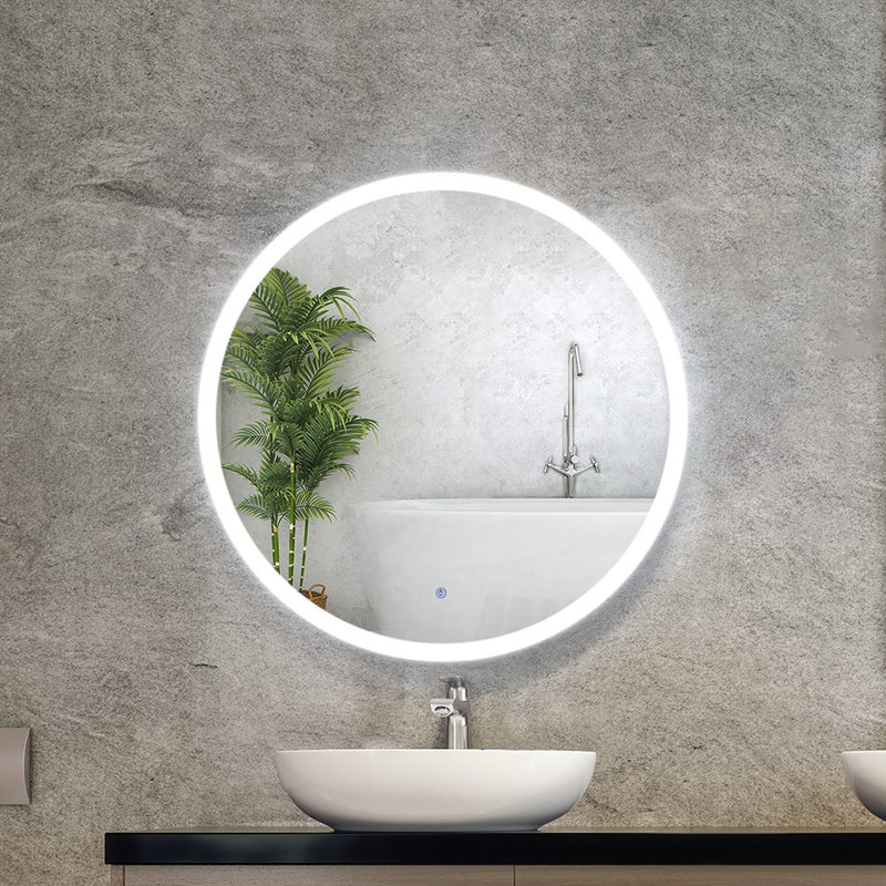 Dealsmate  Wall Mirror 70cm with Led light Makeup Home Decor Bathroom Round Vanity
