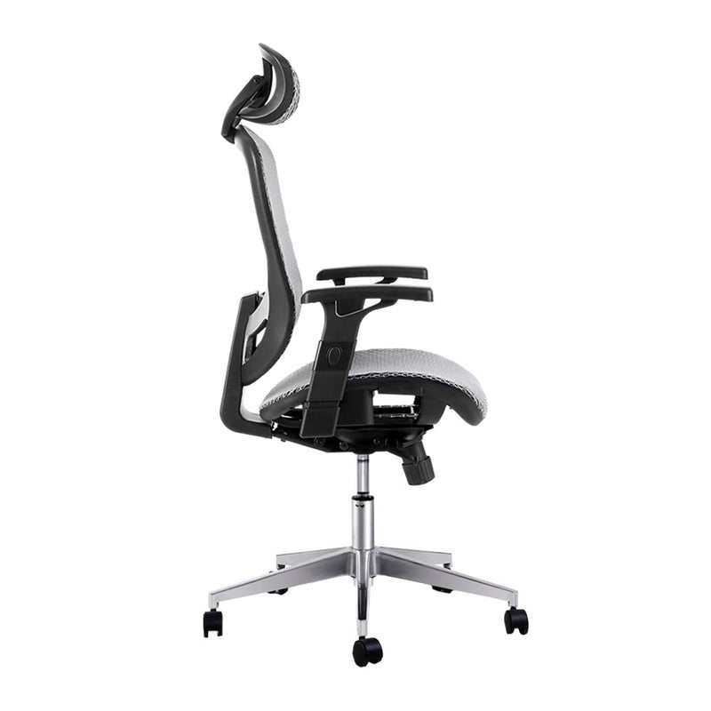 Dealsmate  Office Chair Gaming Chair Computer Chairs Mesh Net Seating Grey