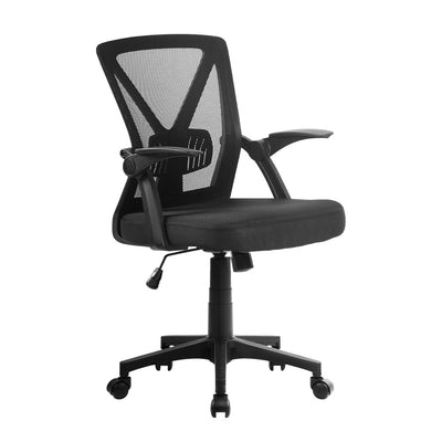 Dealsmate  Mesh Office Chair Mid Back Black