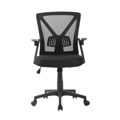 Dealsmate  Mesh Office Chair Mid Back Black