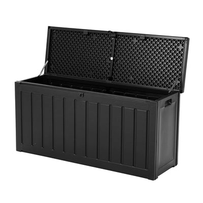 Dealsmate  240L Outdoor Storage Box Lockable Bench Seat Garden Deck Toy Tool Sheds