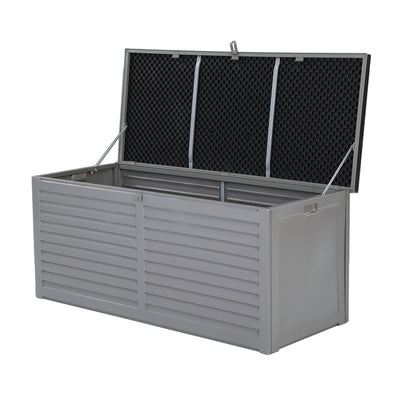 Dealsmate  Outdoor Storage Box 490L Bench Seat Indoor Garden Toy Tool Sheds Chest