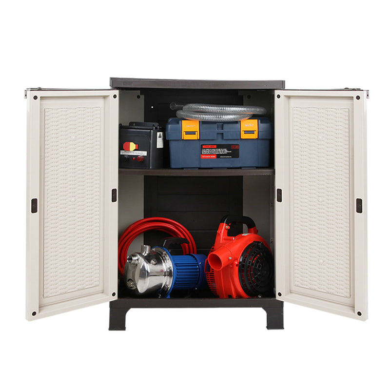Dealsmate  Outdoor Storage Cabinet Cupboard Lockable Garage 92cm