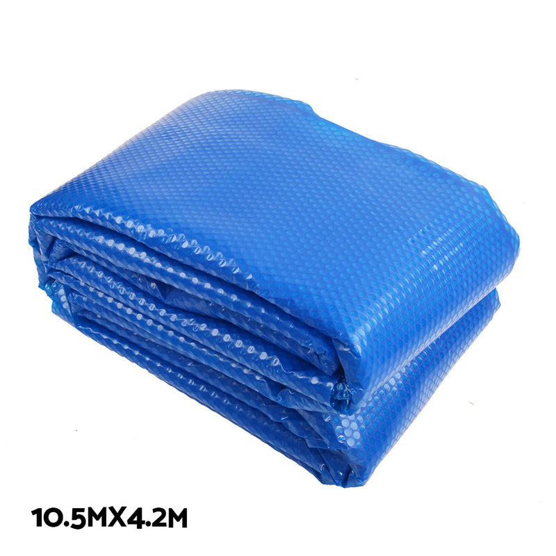 Dealsmate Aquabuddy Solar Swimming Pool Cover Roller Combo Blanket Bubble Heater 10.5x4.2m