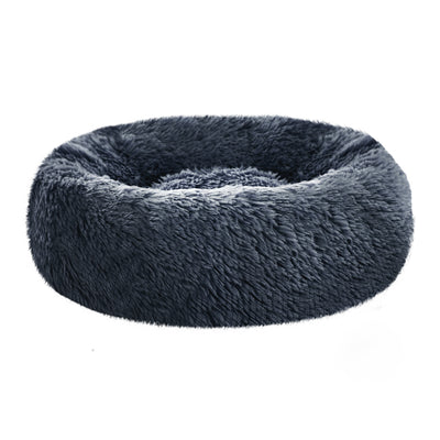 Dealsmate  Pet bed Dog Cat Calming Pet bed Small 60cm Dark Grey Sleeping Comfy Cave Washable