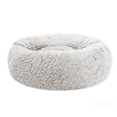 Dealsmate  Pet bed Dog Cat Calming Pet bed Small 60cm White Sleeping Comfy Cave Washable