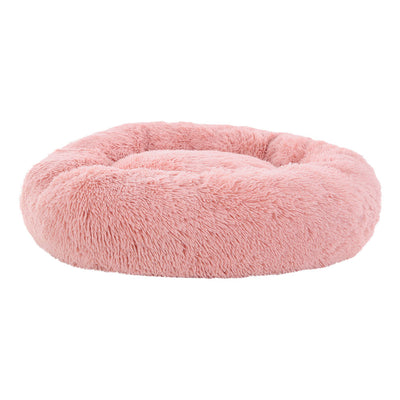 Dealsmate  Pet Bed Dog Cat 90cm Large Calming Soft Plush Pink