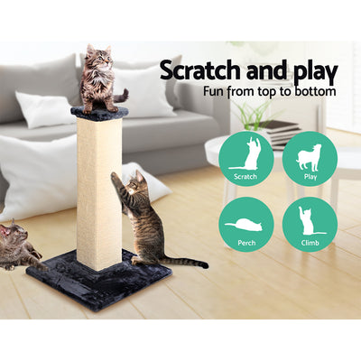 Dealsmate  Cat Tree Trees Scratching Post 92cm Sisal Scratcher Tower Condo House Tall