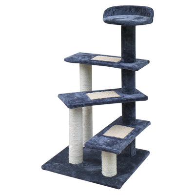 Dealsmate  Cat Tree 100cm Scratching Post Scratcher Tower Wood Condo House Trees Bed