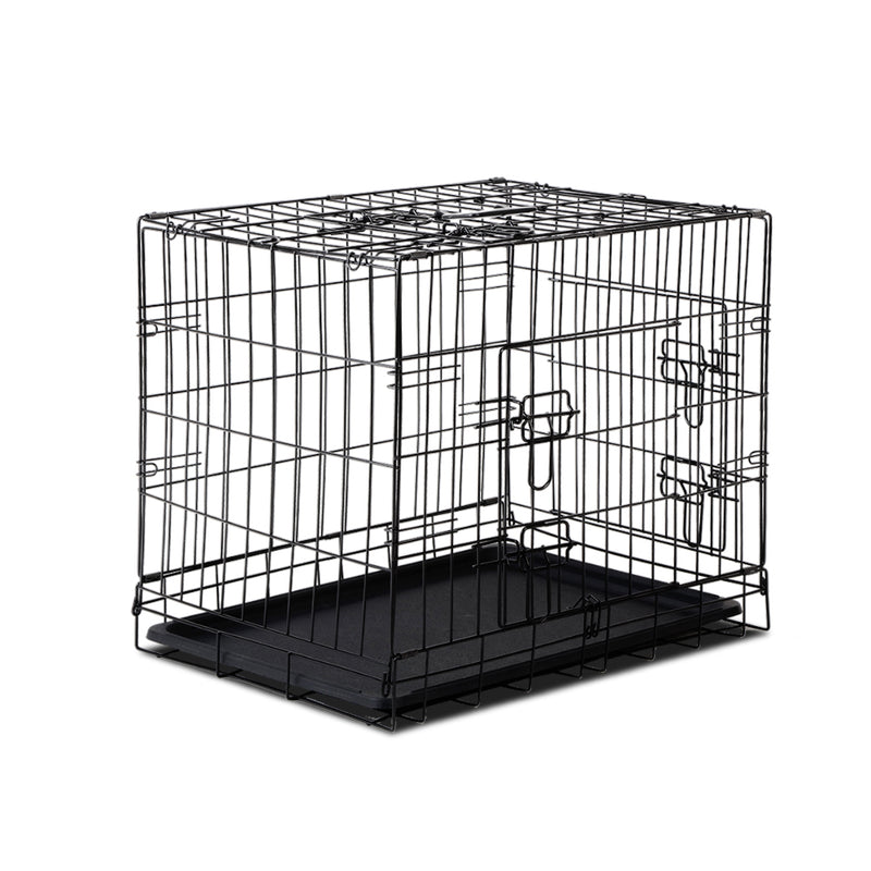 Dealsmate  Dog Cage 24inch Pet Cage - Black 
