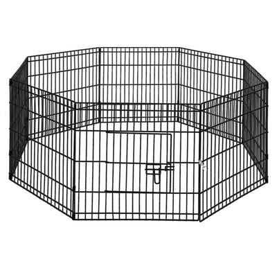 Dealsmate  Pet Dog Playpen 2X24 8 Panel Puppy Exercise Cage Enclosure Fence