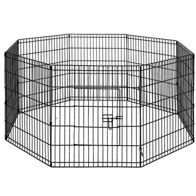Dealsmate  Pet Playpen Dog Playpen 30 8 Panel Puppy Exercise Cage Enclosure Fence