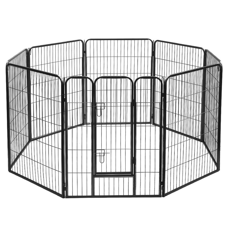 Dealsmate  40 8 Panel Dog Playpen Pet Exercise Cage Enclosure Fence Play Pen