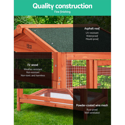 Dealsmate  Bird Cage 72cm x 60cm x 168cm Pet Cages Large Aviary Parrot Carrier Travel Canary Wooden XL