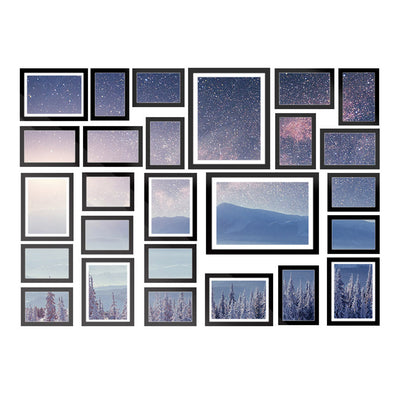 Dealsmate  Photo Frames Art Holder 26PCS 8x10 5x7 4x6 3.5x5 Black