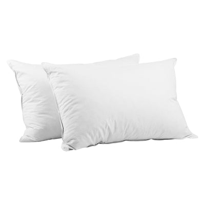 Dealsmate Giselle Bedding Set of 2 Goose Feather and Down Pillow - White