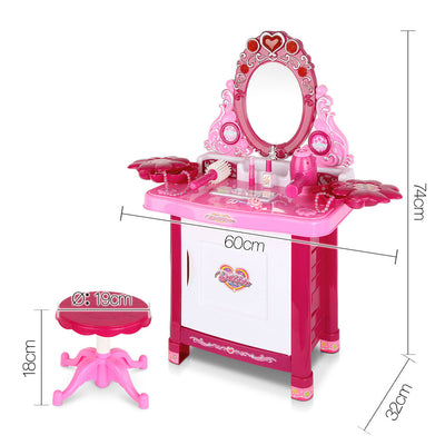 Dealsmate Keezi 30 Piece Kids Dressing Table Set - Pink