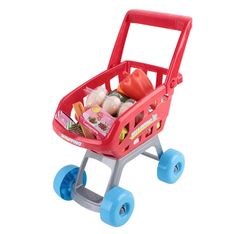 Dealsmate Keezi 24 Piece Kids Super Market Toy Set - Red & White