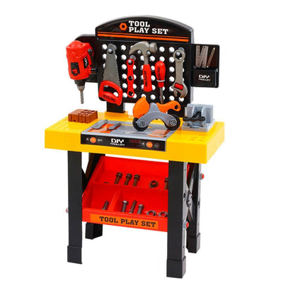 Dealsmate Keezi Kids Pretend Play Set Workbench Tools 54pcs Builder Work Childrens Toys