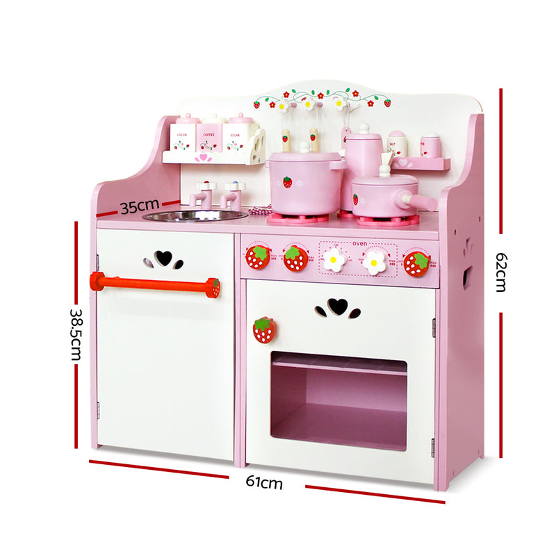 Dealsmate Keezi Kids Kitchen Play Set - Pink