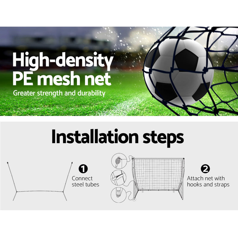 Dealsmate  Portable Soccer Football Goal Net Kids Outdoor Training Sports 3.6M XL