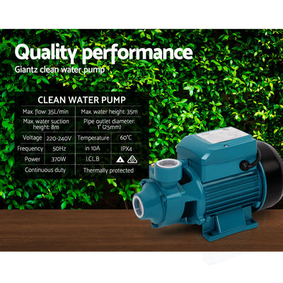 Dealsmate  Peripheral Water Pump Garden Boiler Car Wash Electric Irrigation QB60
