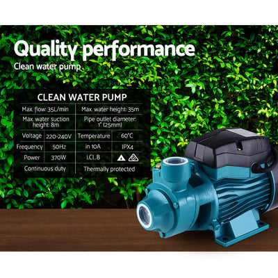 Dealsmate  Peripheral Water Pump Garden Boiler Car Wash Auto Irrigation House QB60