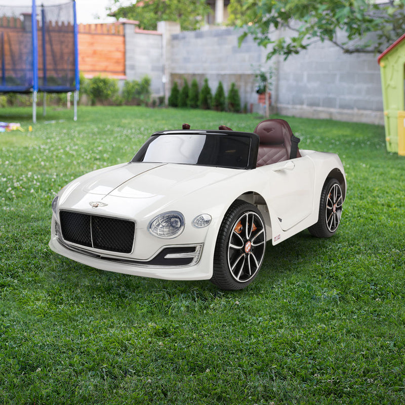 Dealsmate Kids Electric Ride On Car Bentley Licensed EXP12 Toy Cars Remote 12V White