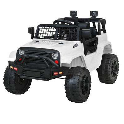 Dealsmate  Kids Ride On Car Electric 12V Car Toys Jeep Battery Remote Control White