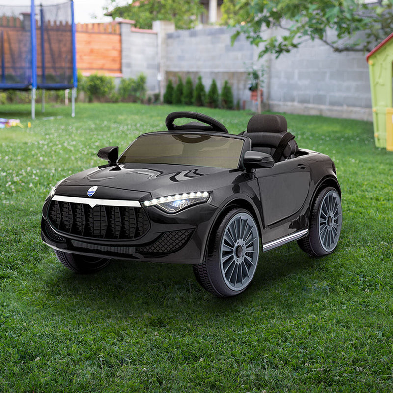 Dealsmate  Kids Ride On Car Electric Toys 12V Battery Remote Control Black MP3 LED