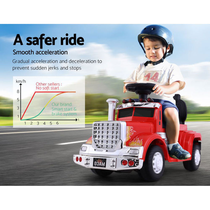 Dealsmate  Kids Electric Ride On Car Truck Motorcycle Motorbike Toy Cars 6V Red