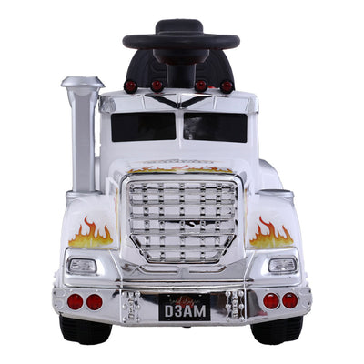 Dealsmate  Kids Electric Ride On Car Truck Motorcycle Motorbike Toy Cars 6V White