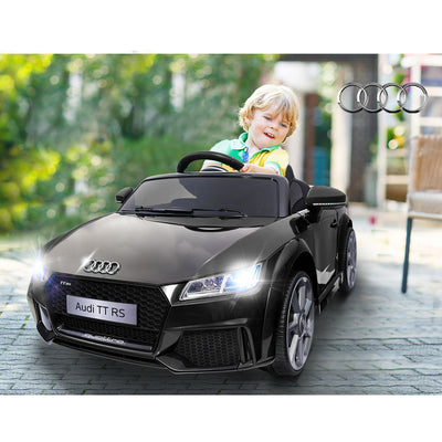Dealsmate Kids Electric Ride On Car Audi Licensed TTRS Toy Cars Remote 12V Battery Black