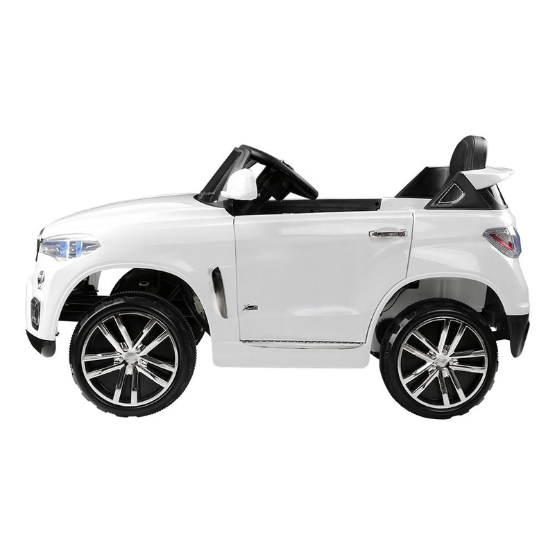 Dealsmate  Kids Electric Ride On Car SUV BMW-Inspired X5 Toy Cars Remote 6V White