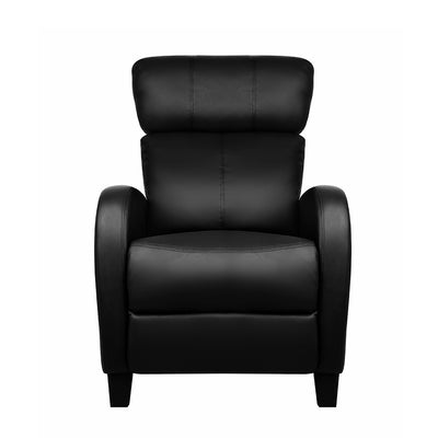 Dealsmate  PU Leather Reclining Armchair - Black