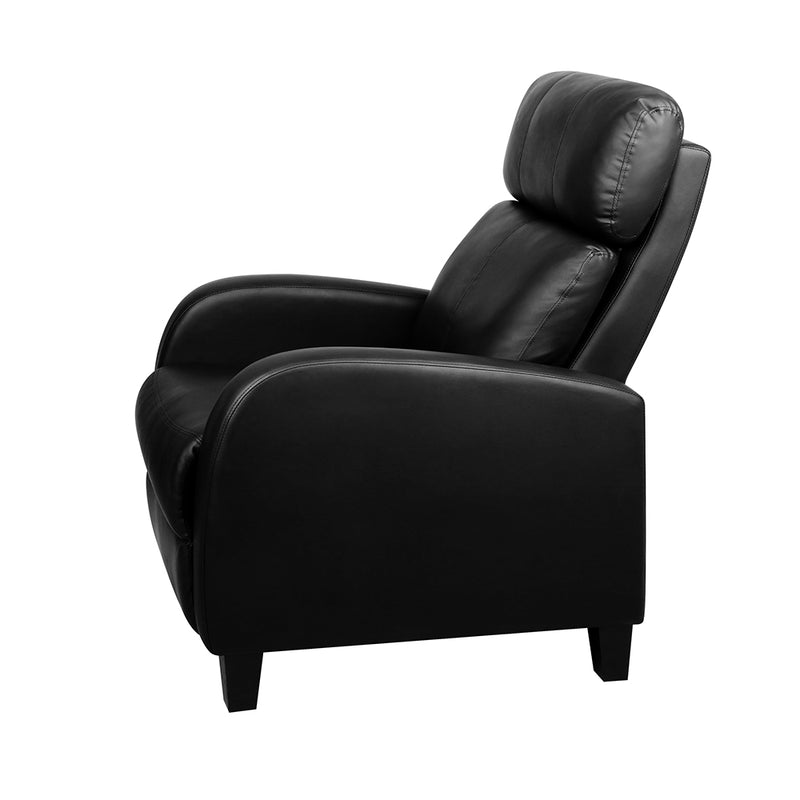 Dealsmate  PU Leather Reclining Armchair - Black