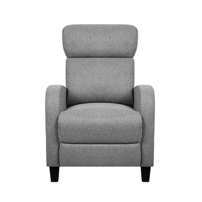 Dealsmate  Fabric Reclining Armchair - Grey
