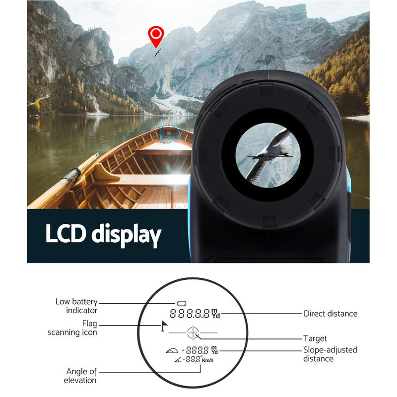 Dealsmate Golf Laser Range Finder 600M Hunting Rangefinder Distance Height Speed Measure