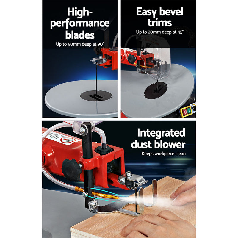 Dealsmate  16 120W Scroll Saw Blades Variable Speed Saws Electric Lamps Scrollsaw