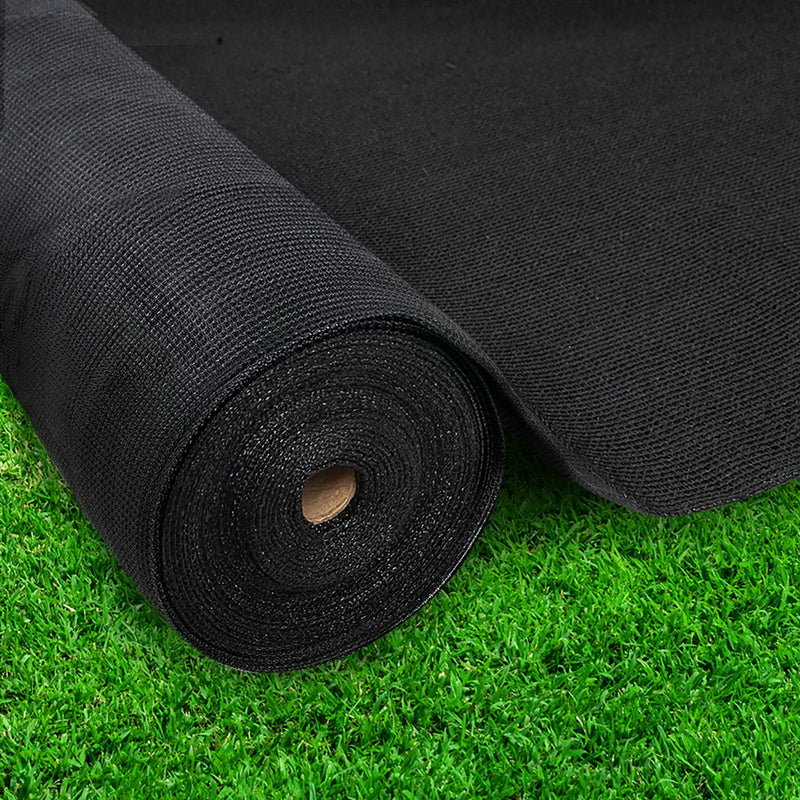Dealsmate Instahut 3.66x30m 30% UV Shade Cloth Shadecloth Sail Garden Mesh Roll Outdoor Black
