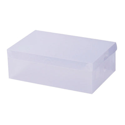 Dealsmate  Set of 20 Clear Shoe Box Foldable Transparent Shoe Storage Stackable Case