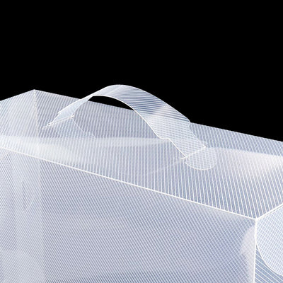 Dealsmate  Set of 40 Clear Shoe Box Transparent Foldable Shoe Storage Stackable Case
