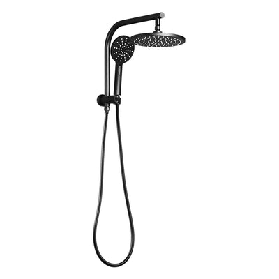Dealsmate Cefito WELS 9'' Rain Shower Head Set Round Handheld High Pressure Wall Black