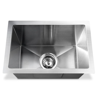 Dealsmate Cefito 30cm x 45cm Stainless Steel Kitchen Sink Under/Top/Flush Mount Silver