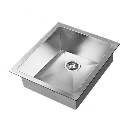Dealsmate Cefito Kitchen Sink 45X39CM Stainless Steel Basin Single Bowl Laundry Silver
