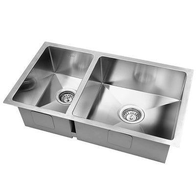 Dealsmate Cefito Homemade Kitchen Sink Stainless Steel Sink 71cm x 45cm