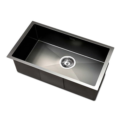 Dealsmate Cefito Kitchen Sink 45X30CM Stainless Steel Basin Single Bowl Laundry Black