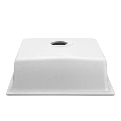 Dealsmate Cefito Stone Kitchen Sink 450X450MM Granite Under/Topmount Basin Bowl Laundry White